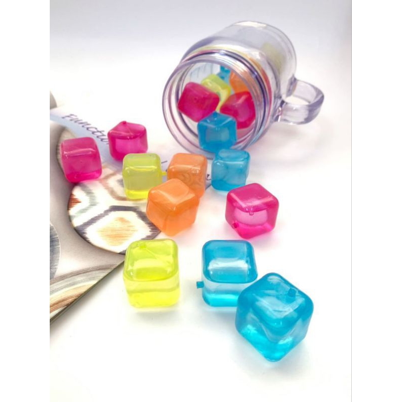 24 Cubos De Gelo Artificial Reutilizável Sortidos bebidas