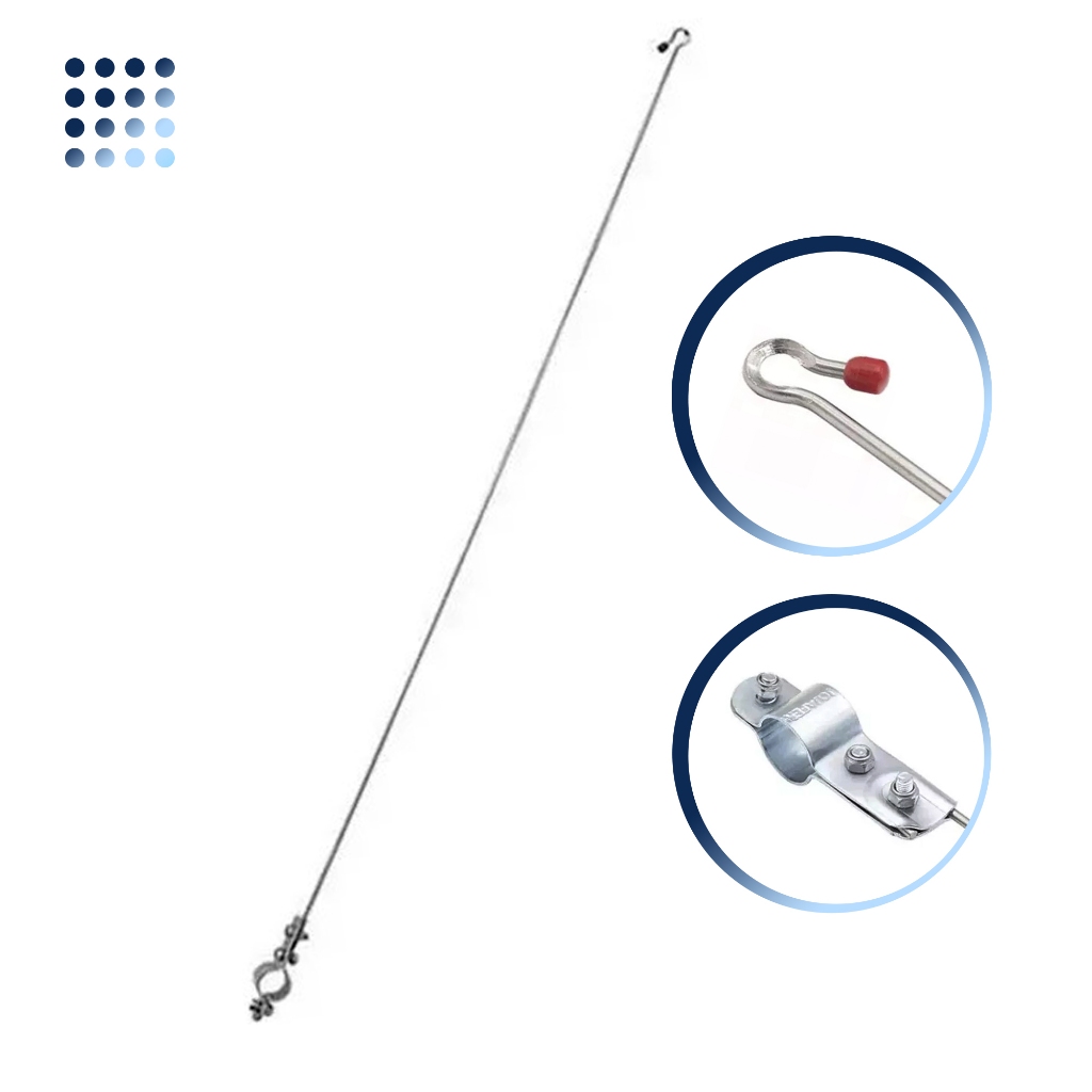 Antena Corta Pipa Linha Cerol Motociclista Guidão Aço Inox Fixa em Oferta na Shopee