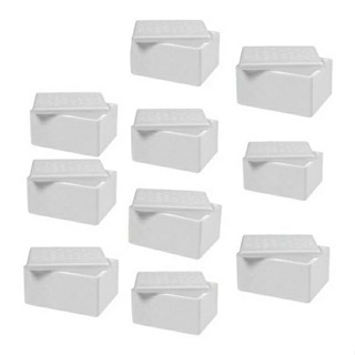 50un caixa termica 500ml eps isopor eps  c/ tampa . em Oferta na Shopee