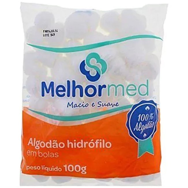 Algodão Bola 100 G Melhormed