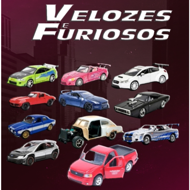 Carrinho miniatura miniatura  - Velozes E Furiosos 1:32 jada  abre as portas