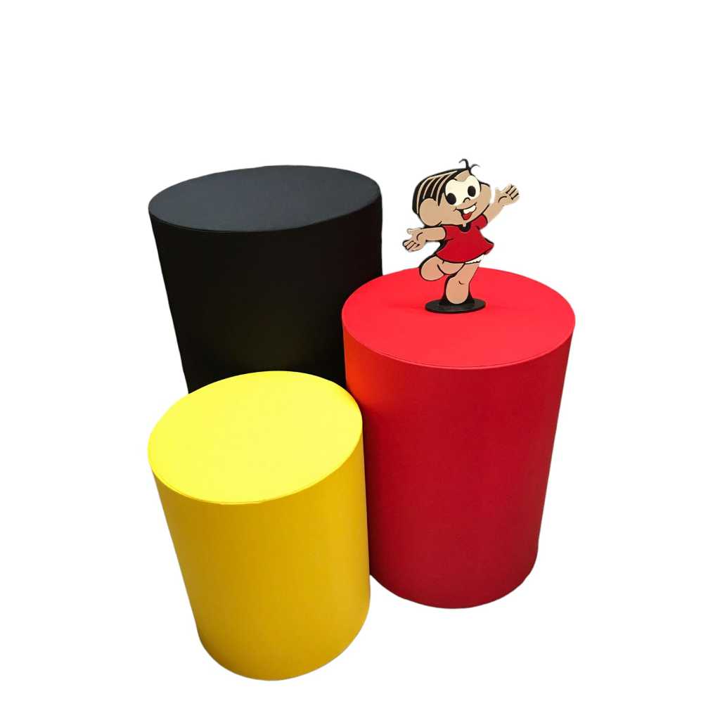 Trio de Capas para Cilindro DECORAÇÃO para Festas MONICA LINDA COR em Oferta na Shopee