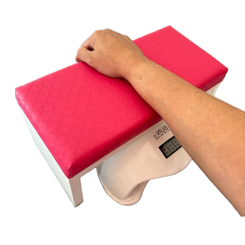 Apoio De Punho Mdf / Apoio De Mão Para Manicure Rosa - Promoção