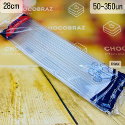 50~350 PALITO PARA PIRULITO BWB TOPO DE BOLO 28 cm CRISTAL (CHOCO)