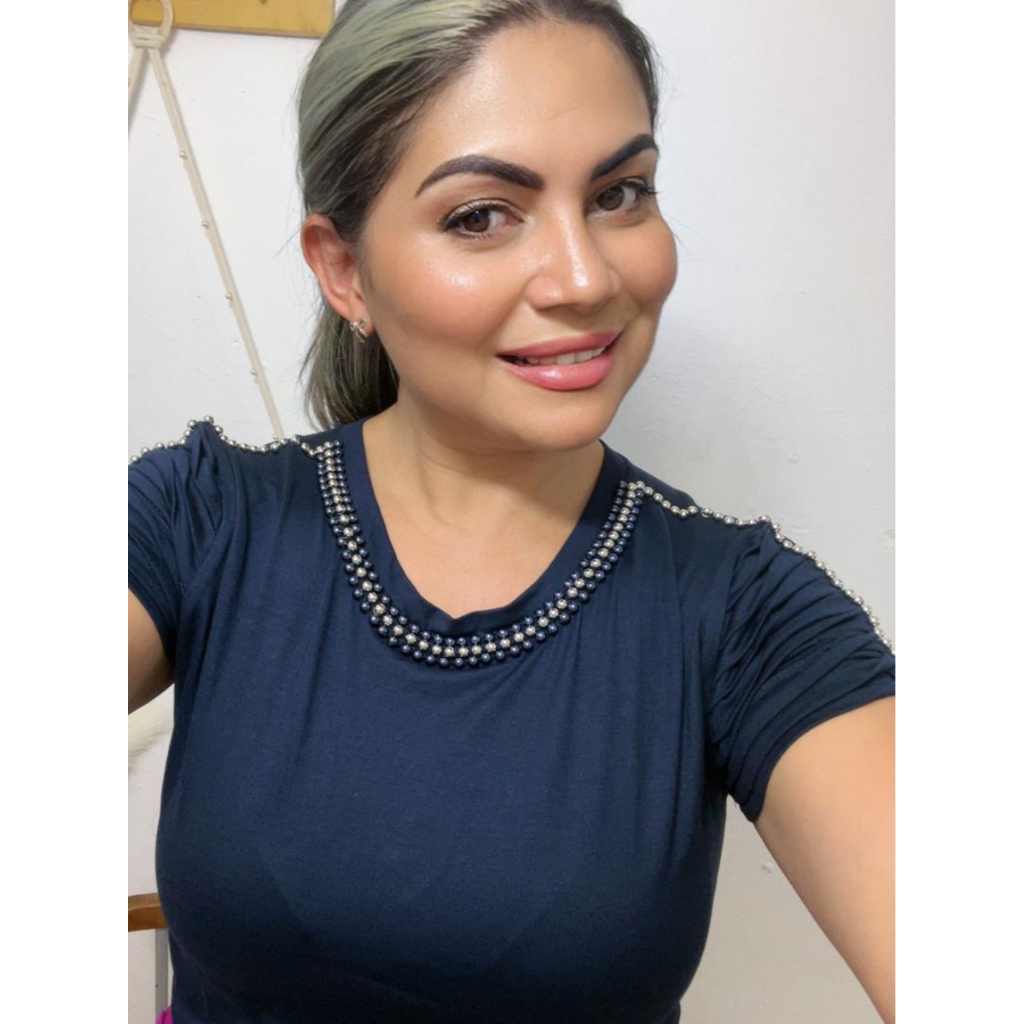 Blusa Viscolycra Premium com Pedraria No Ombro
