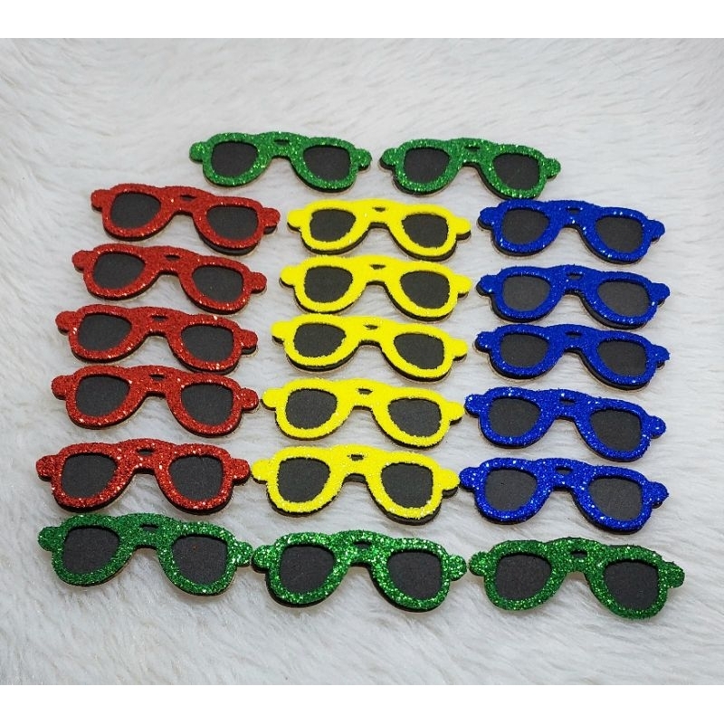 20 ÓCULOS ADESIVOS PET - MACHO OU FÊMEA -  CORES SORTIDAS- BANHO E TOSA - ADESIVOS PET SHOP