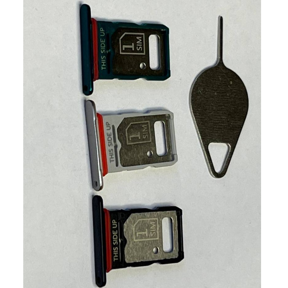 kits  Gaveta Do Chip +Chave Do Gavetinha Compatível Com Moto Edge 20 Xt2143 Verde Prata E Preto
