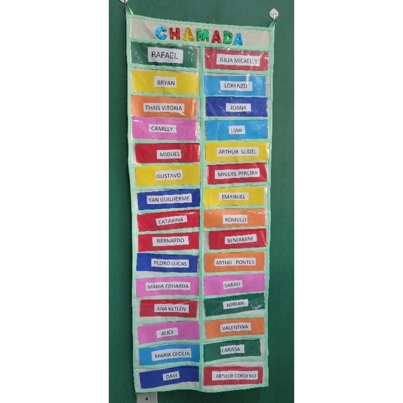 Painel chamadinha para 30 alunos em Oferta na Shopee