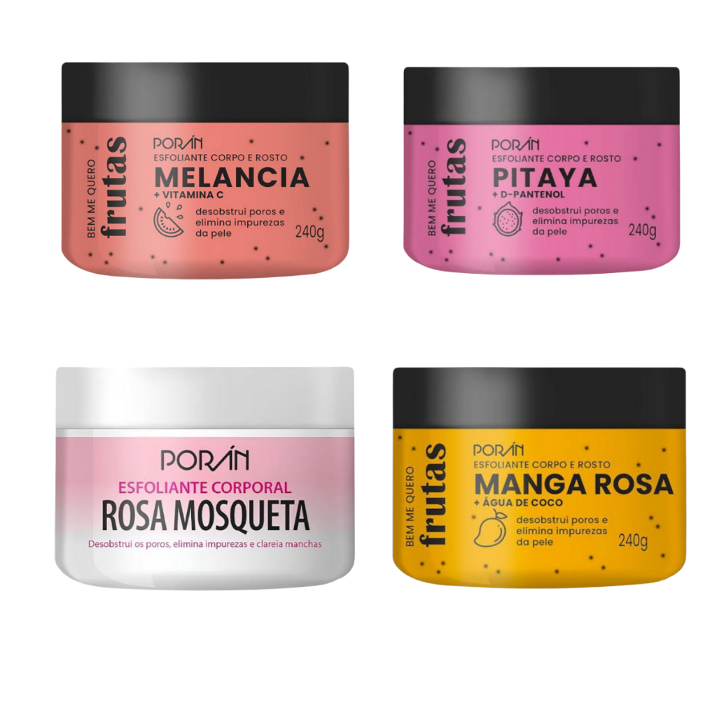 Esfoliante Corporal e Rosto Poran