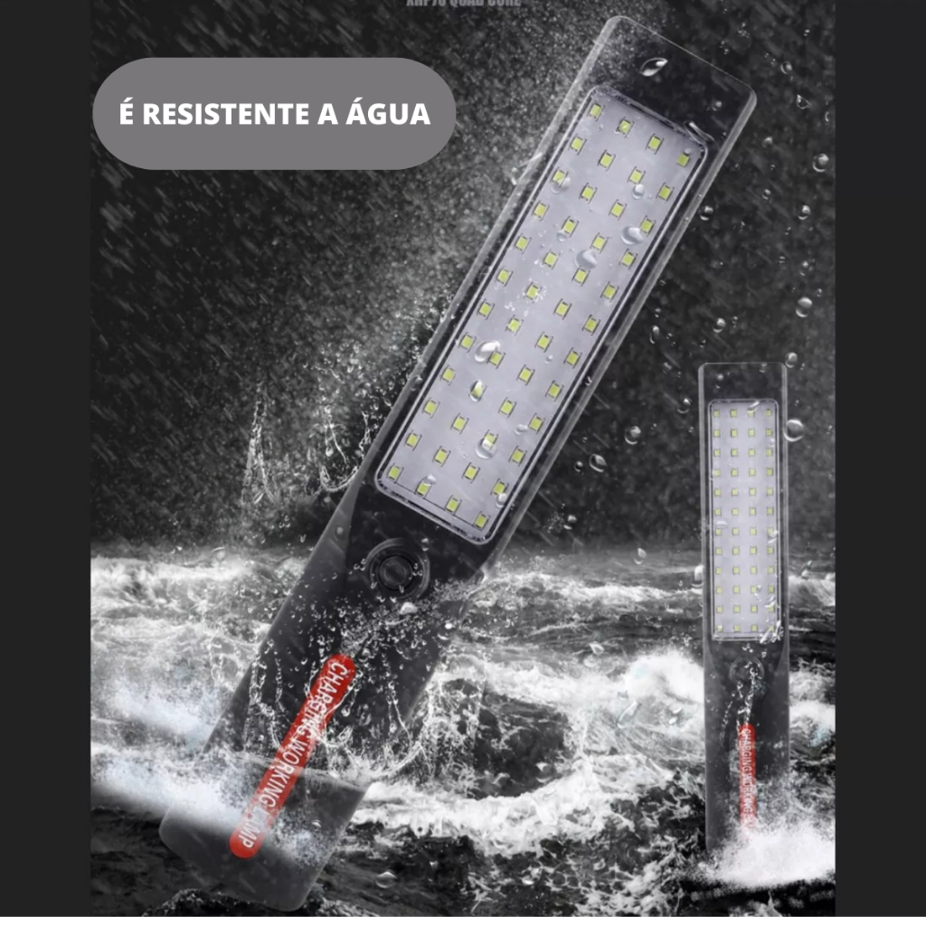 Lanterna Com Ímã Luz LED USB Recarregável De Emergência Para Inspeção Automóvel Regulável 360°