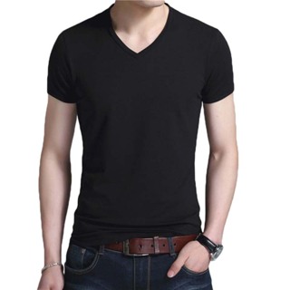 camiseta masculina gola v manga curta excelente qualidade em Oferta na Shopee