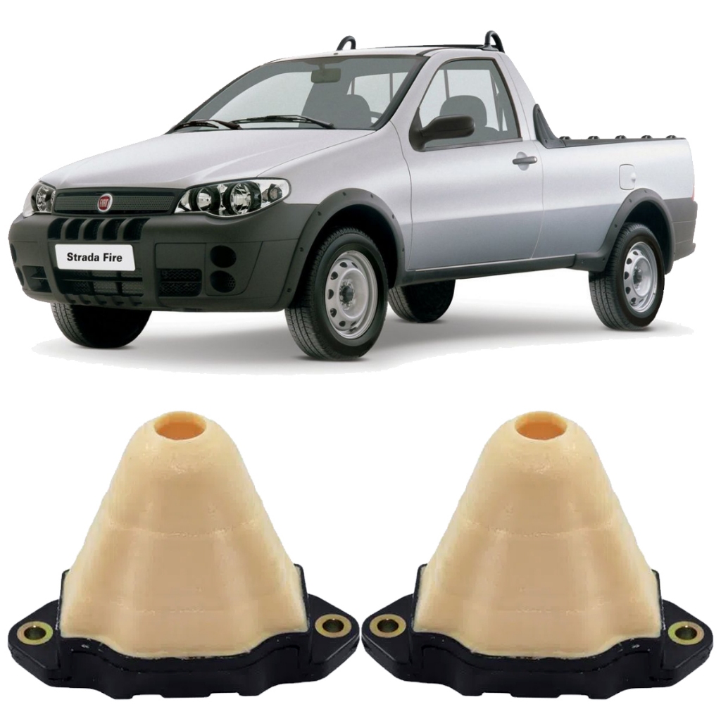 Kit Batente Amortecedor Traseiro Fiat Strada 1999 até 2019
