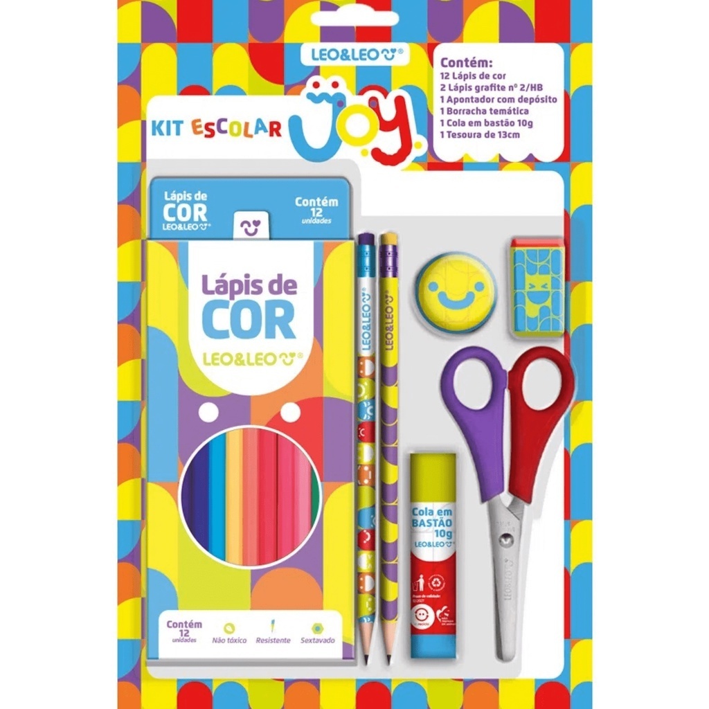 Kit Material Escolar volta às aulas Joy ou Harry Potter Leo&Leo