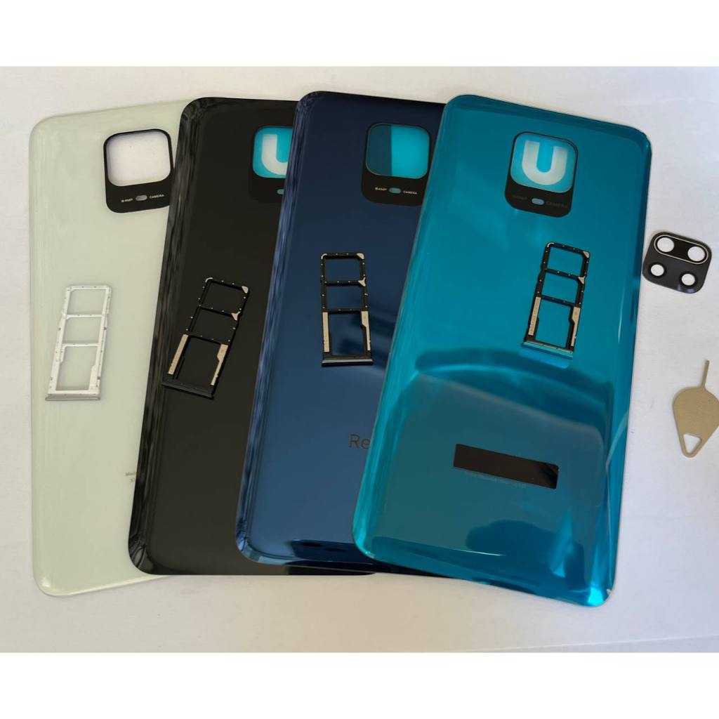 Kits Tampa Traseira Compatíve Redmi Note 9s /Note 9 pro +Lente+Gaveta+ Chavinha Do Gaveta