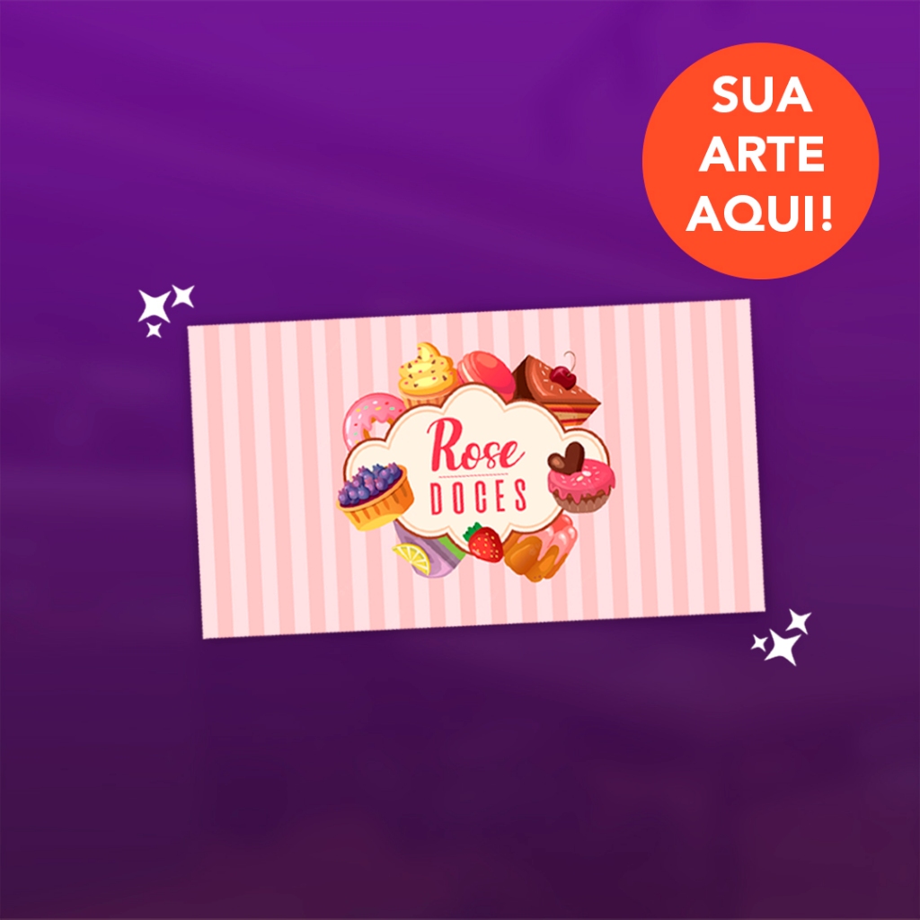 Cartão de Visitas Personalizados Brilhante Tamanho 9x5 cm em Oferta na Shopee