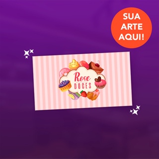 Cartão de Visitas Personalizados Brilhante Tamanho 9x5 cm em Oferta na Shopee