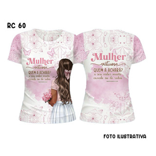 Blusa Feminina Camisa Baby Look Mulher Virtuosa