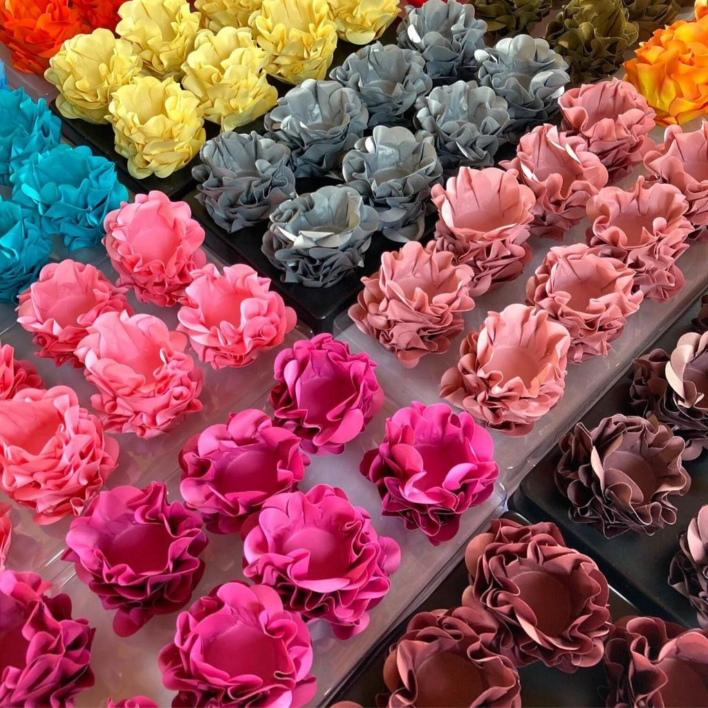 40 Forminhas para Doces Finos Style  UltaFest Casamento Aniversário Formato Flor Luxo em Oferta na Shopee