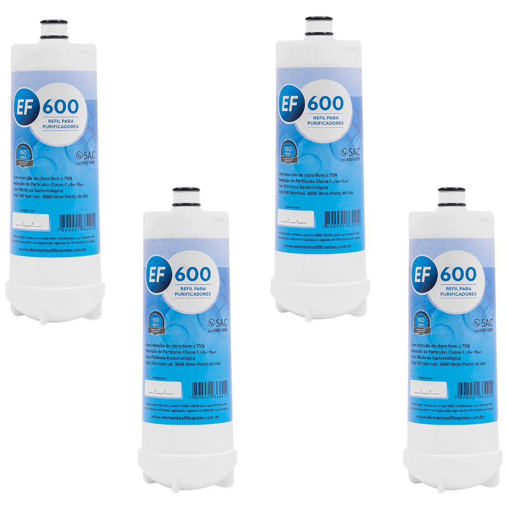 Filtro Refil para Purificadores IBBL FR 600 - Imaginare e outros - Kit c/ 4