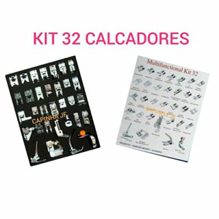 KIT CALCADORES 11 peças ou 32 peças PARA máquina de costura doméstica