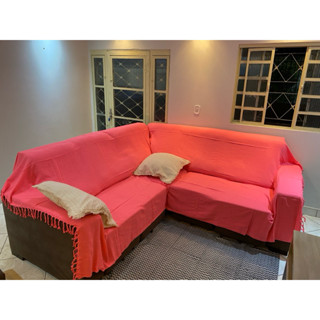 Manta Para Sofá Gigante 220x260 100% Algodão.Uma Ótima opção para seu sofá retrátil e sua Cama .. Produto artesanal 100% Algodão.