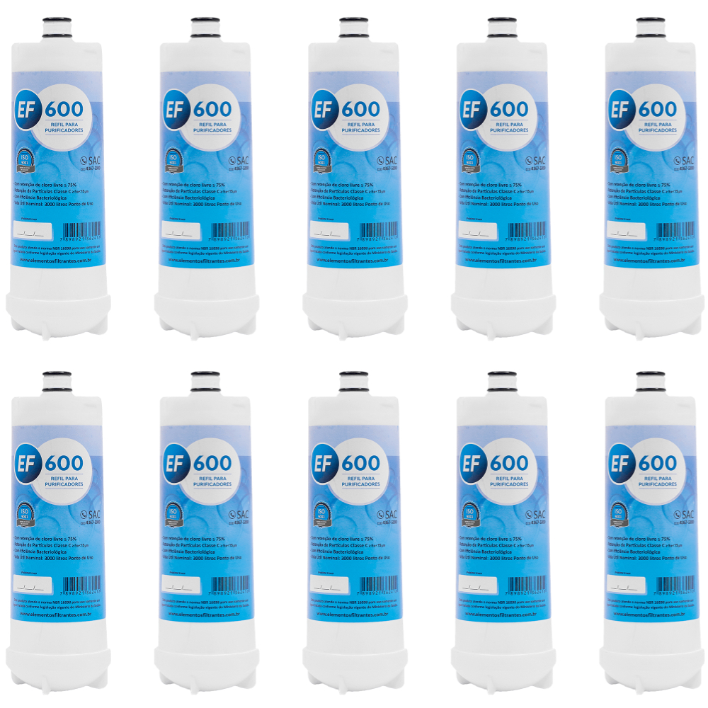 Filtro Refil para Purificadores IBBL FR 600 e outros - Kit c/ 10