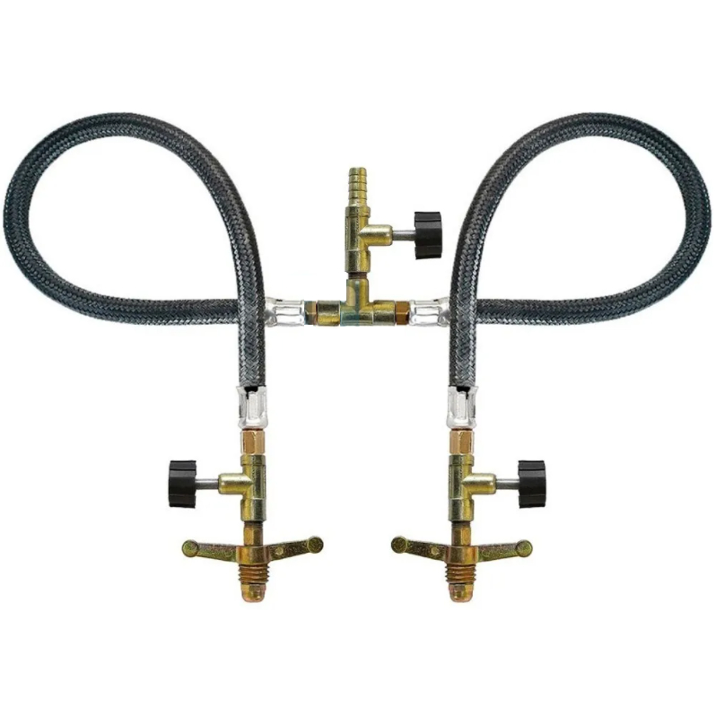 Kit Gás P/ Dois Botijão Botijões 13kg C/ Mangueira 50cm