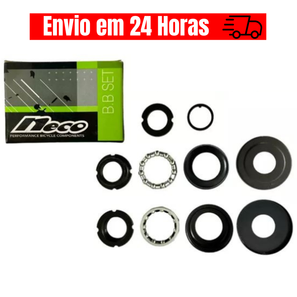 Jogo Caixa Grossa Movimento Central 45mm Para Monobloco Bike Bicicleta Aro 16 20 24 26