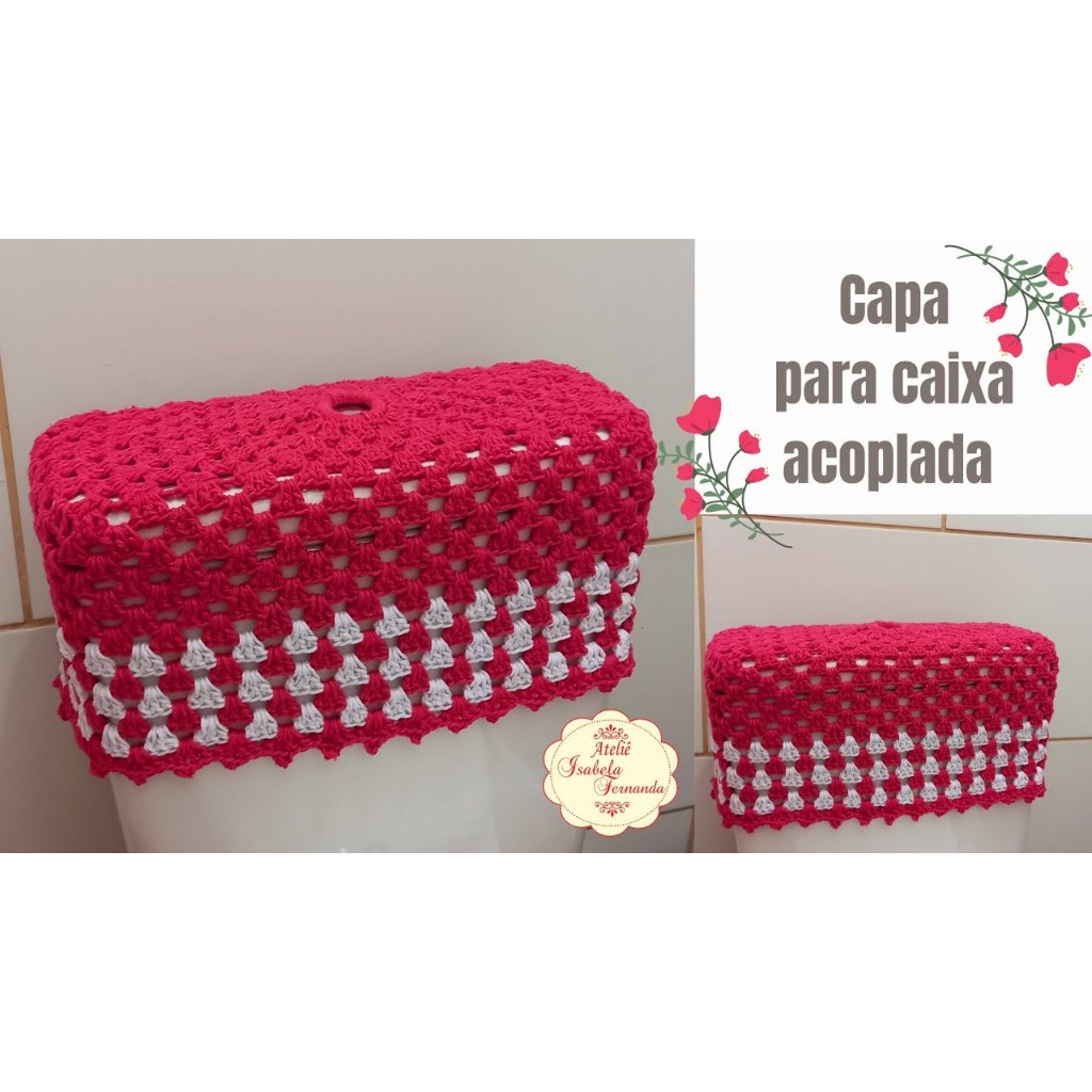 Capa de Crochê para Caixa Acoplada