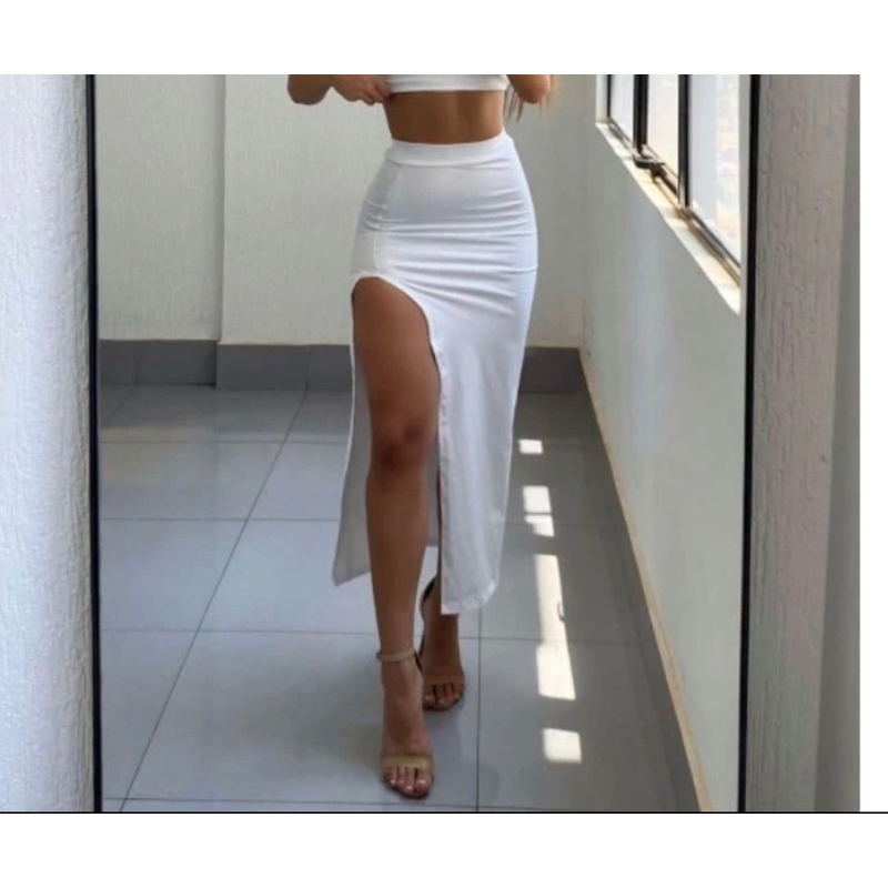 Saia / saia Feminino / feminina Longo / longa Olívia