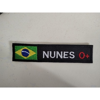 PATCH  BORDADO TERMOCOLANTE -TARJETA-SUTACHE-BANDEIRA-NOME-TIPO SANGUÍNEO em Oferta na Shopee