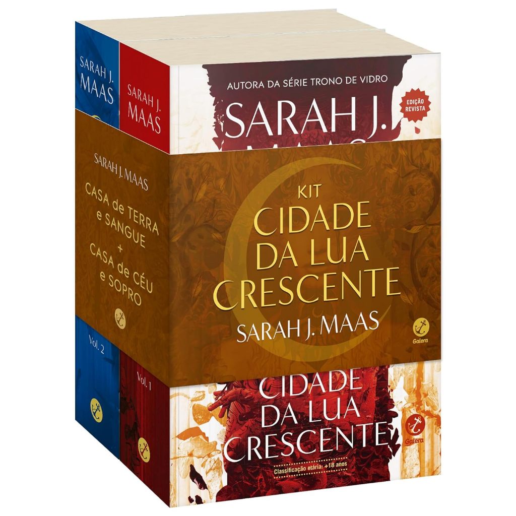 Kit Cidade da Lua Crescente | 2 Livros | Casa de Terra e Sangue & Casa de Céu e Sopro - Sarah J Maas