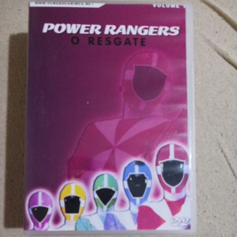 DVDs Power Rangers Lightspeed, o Resgate + Power rangers Zeo + Power ranges força animal.