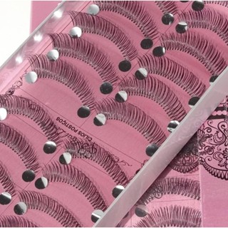 Cilios Real Love 024 10 pares Efeito Rimel Nylon Transparente