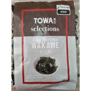 Alga marinha Wakame desidratada Towa 50 gramas