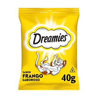 DREAMIES 40g Petisco para gato sabor Frango KIT 10 ou 15 und
