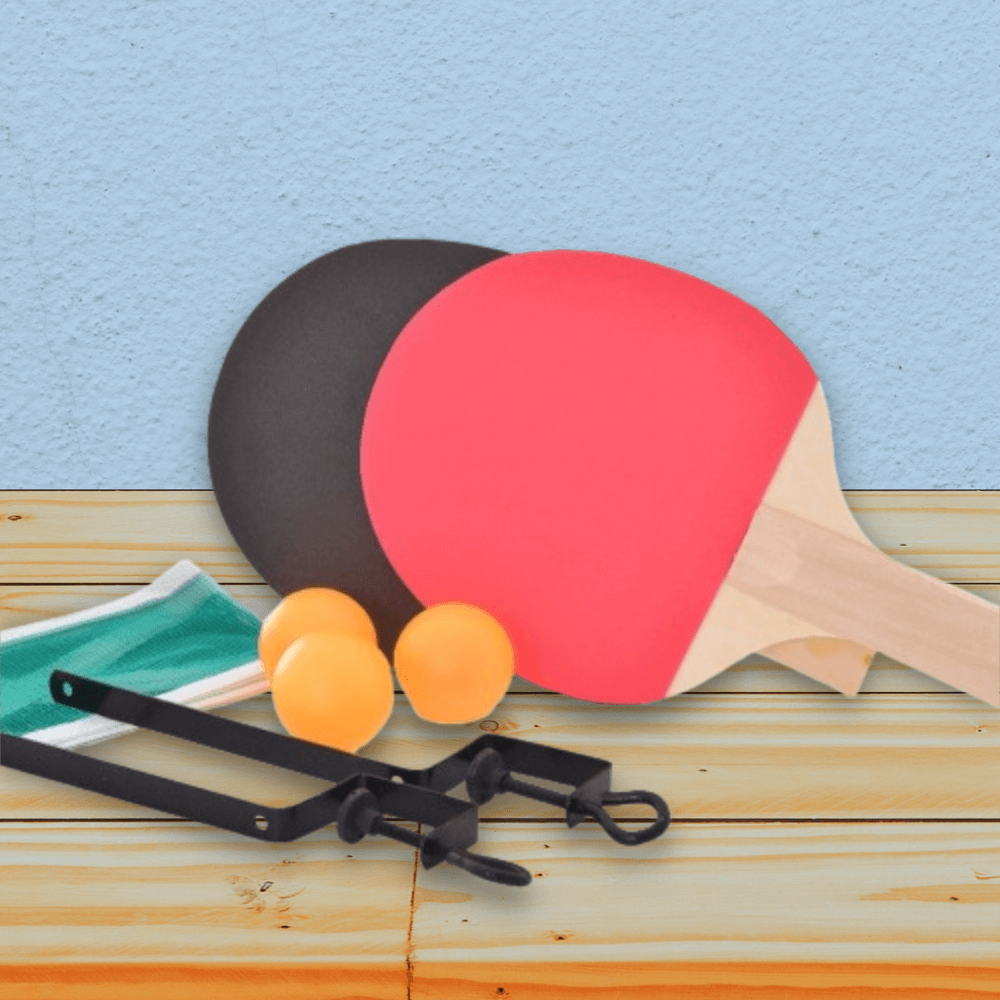 Kit 2 Raquete Tenis De Mesa Ping Pong Lisa Rede bolinhas