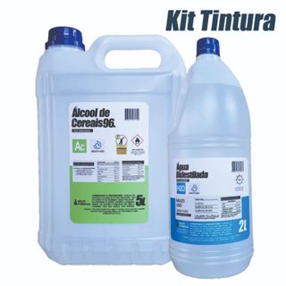 Kit para fazer Tintura Alcoólica, álcool de cereais e Água Bidestilada