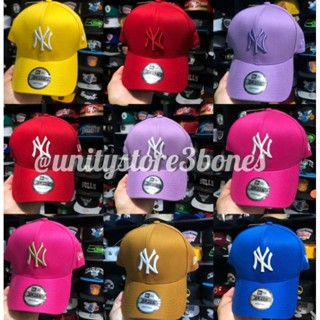 Boné Yankes Aba Curva Fitão Strapback Masculino Feminino Diversas Cores Unissex Bordado
