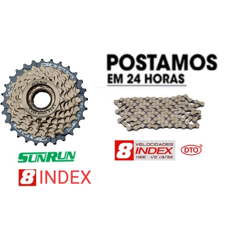 catraca roda livre 8 corrente DTO velocidade index