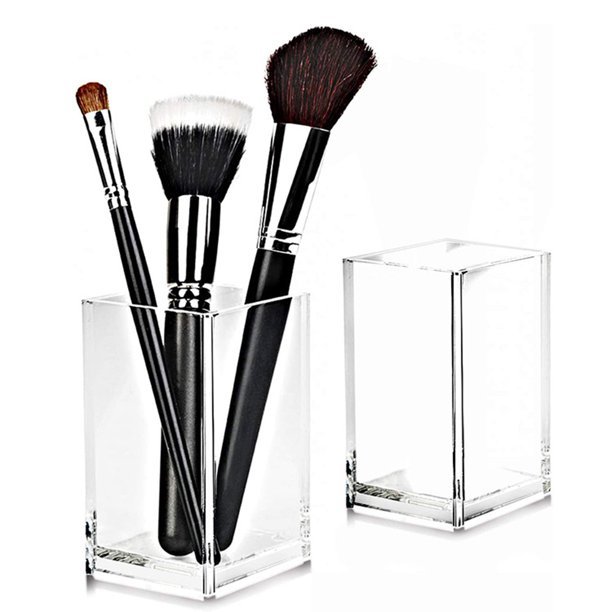 Pote Multiuso Porta Canetas Acrílico Organizador Pincéis Maquiagem em Oferta na Shopee