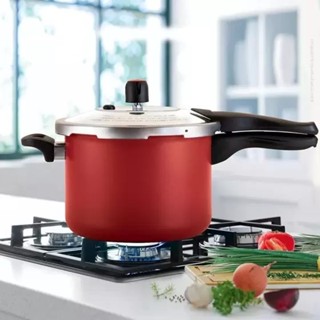 Panela De Pressão Fechamento Externo Antiaderente Premium 4,5 Litros Vermelho - Alegrete