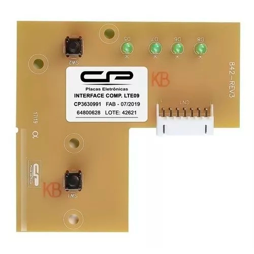 Placa de Interface Cp0991 Para Electrolux Modelo Lte09 64500189