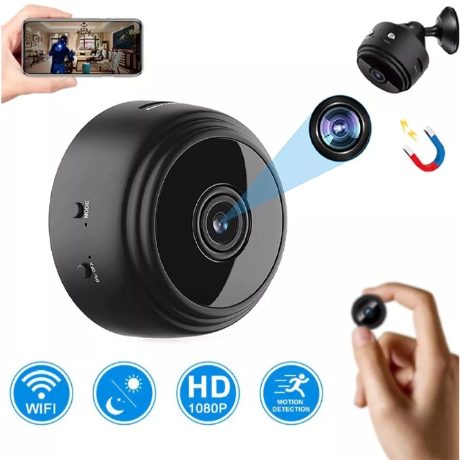 Mini Camera Monitoramento A9 Micro Câmera Espionar Vigiar Colocar Quadro Móveis Escondida