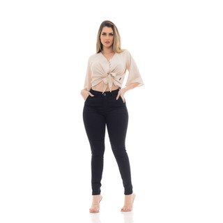 Calça Jeans Feminina Slouchy Mom Skinny Clochard Sarja Cores