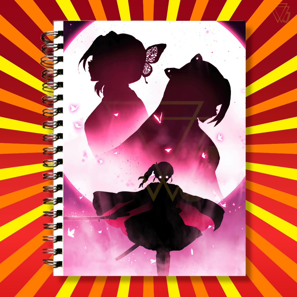 Adesivo Para Capa de Caderno Kanao Tsuyuri Top Anime Kimetsu no Yaiba Demon Slayer Excelente Qualidade