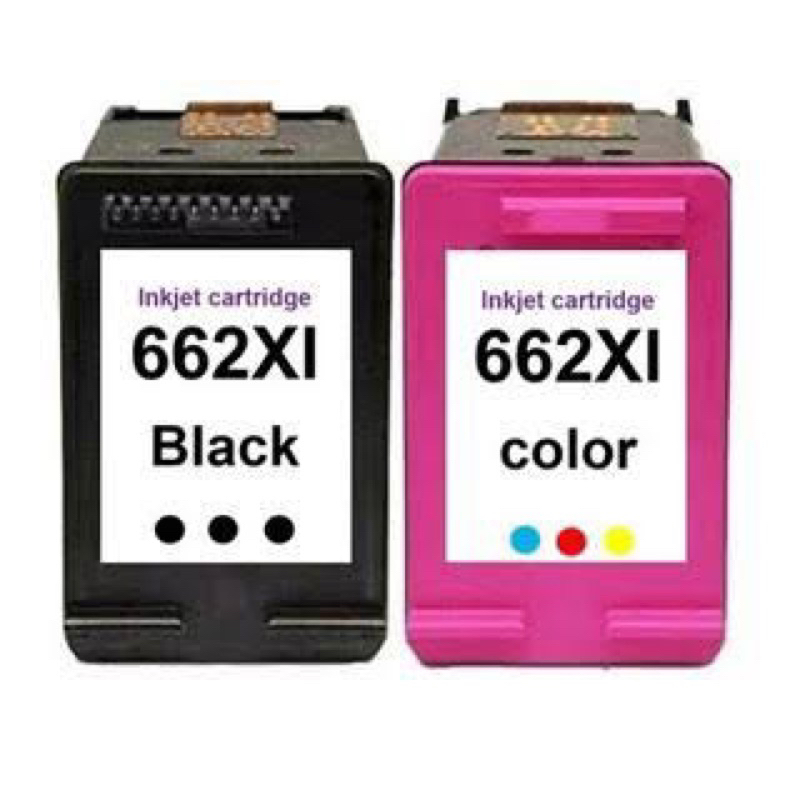 Par Cartucho De Tinta 662 XL 18 ml Preto + Colorido 12 ml  2546 2516 3516 1516