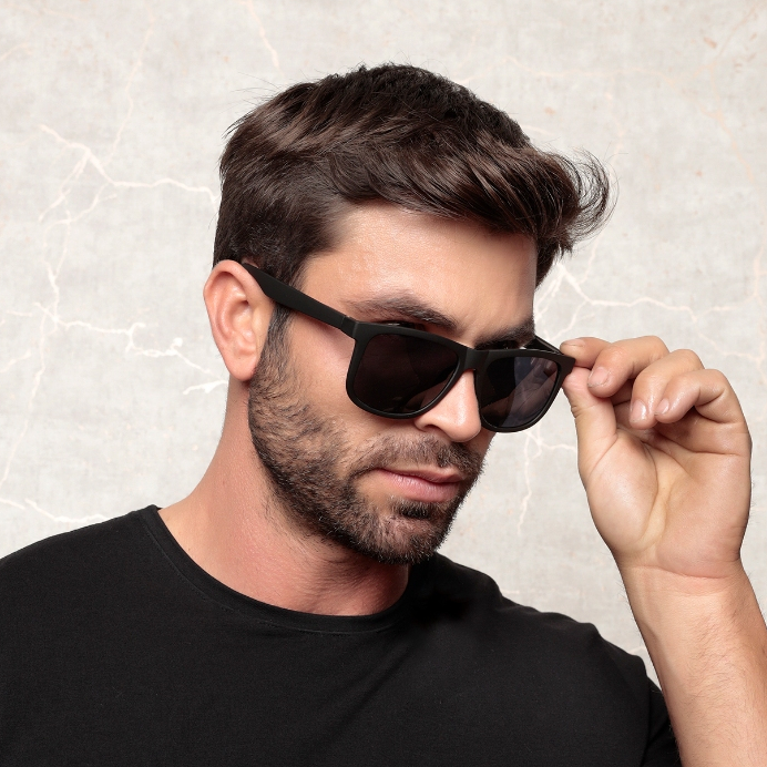 Óculos de Sol Estilo Justin Quadradinho Acetato Masculino Promoção Diversas Cores COM CASE em Oferta na Shopee