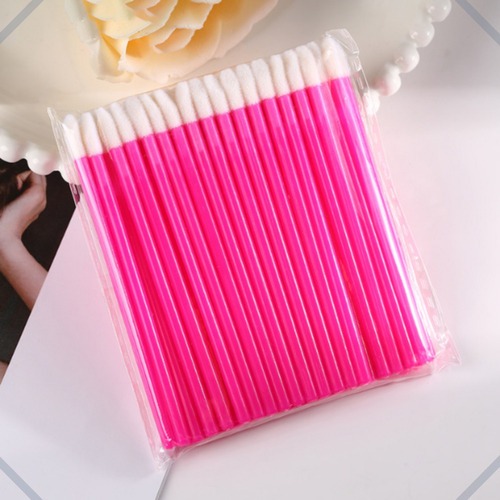 Kit 100 pincel aplicador descartável de batom gloss extensão limpeza de cílios em Oferta na Shopee