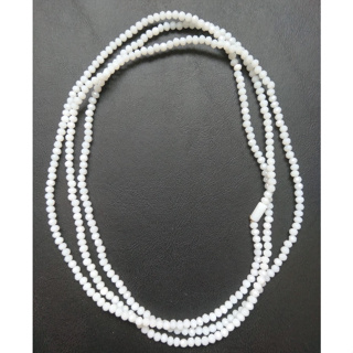 GUIA OXALÁ CRISTAL VIDRO 4mm  BRANCO LEITOSO-343 CONTAS DE CRISTAIS- TAMANHO 60 CM FECHADA COM FIRMA OU SEM. em Oferta na Shopee